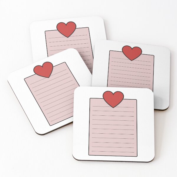 Item preview, Bob's Burgers fringe heart magnet and note  designed and sold by RandomDotPixel.