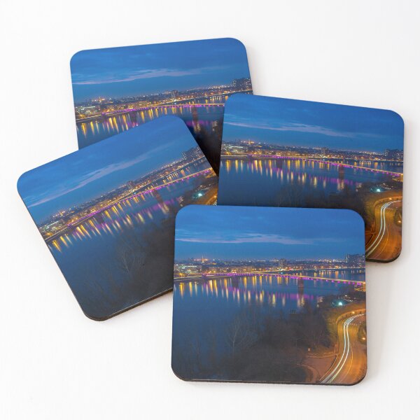 Item preview, Night Lights of Novi Sad Over the Danube River designed and sold by Bure-NS.