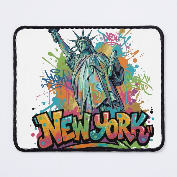 Item preview, New York - Statue of Liberty - Vibrant Graffiti City Design designed and sold by Earth Celebration Designs.