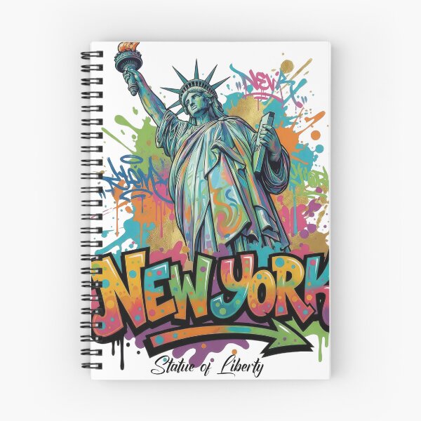 Item preview, New York - Statue of Liberty - Vibrant Graffiti City Design designed and sold by Earth Celebration Designs.