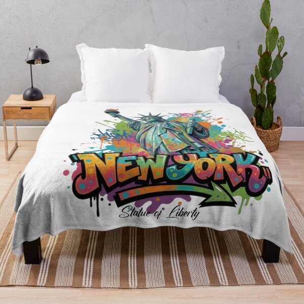 Item preview, New York - Statue of Liberty - Vibrant Graffiti City Design designed and sold by Earth Celebration Designs.