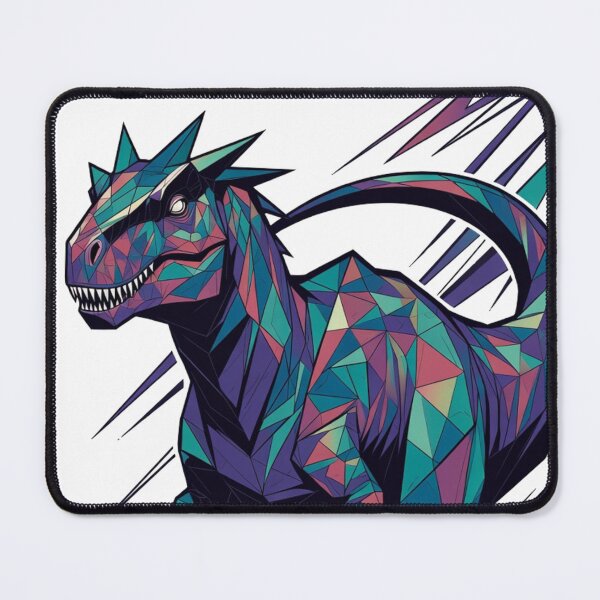Item preview, Abstract Neon Geometric T-Rex Dinosaur designed and sold by JonelleTshirts.