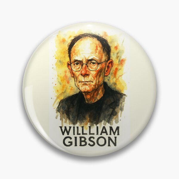 Item preview, William Gibson - Cyberpunk Author designed and sold by Sarcastic designs.