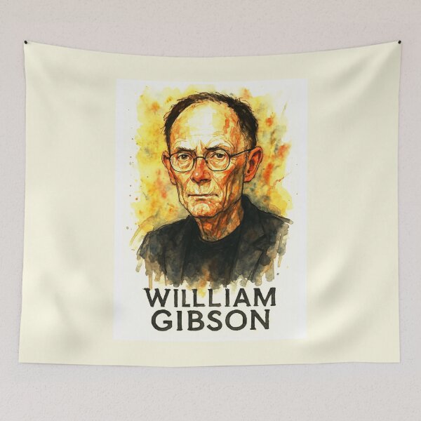 Item preview, William Gibson - Cyberpunk Author designed and sold by Sarcastic designs.