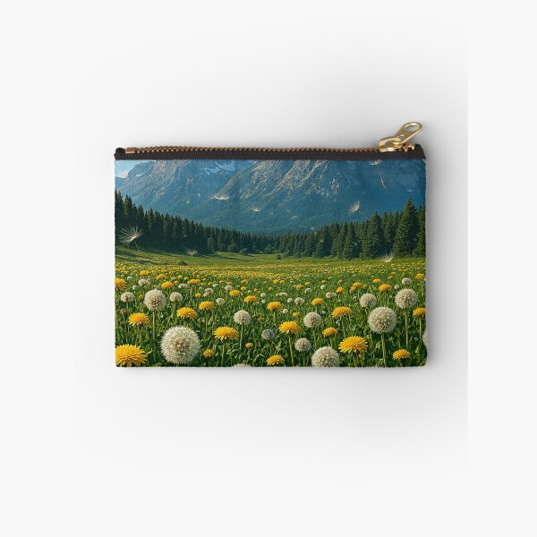 Item preview, Hyper-Realistic Dandelion Field With Majestic Mountain Peaks designed and sold by Eric’s Creative Corner.