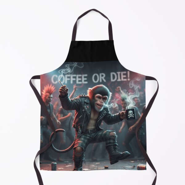 Item preview, Caffeinated Punk Monkey Rebellion designed and sold by Skullet-Designs.