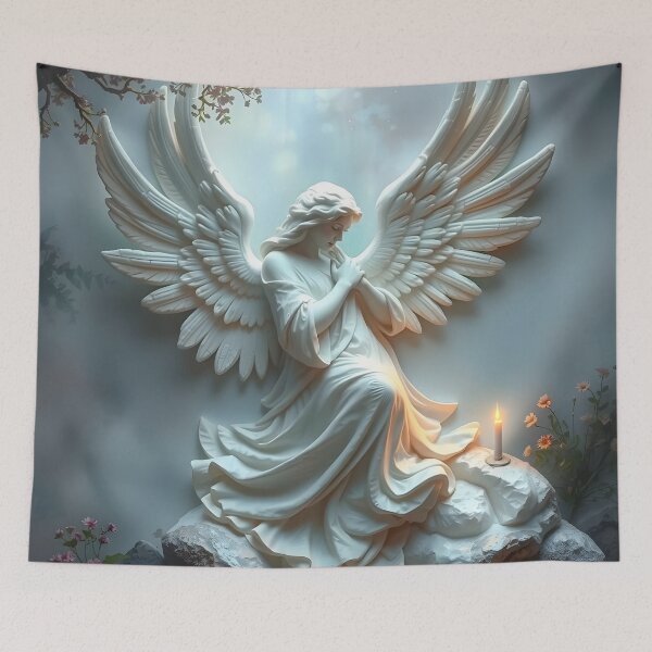 Item preview, A masterpiece carved from stone that expresses tranquility and romance. angel designed and sold by medo306090.