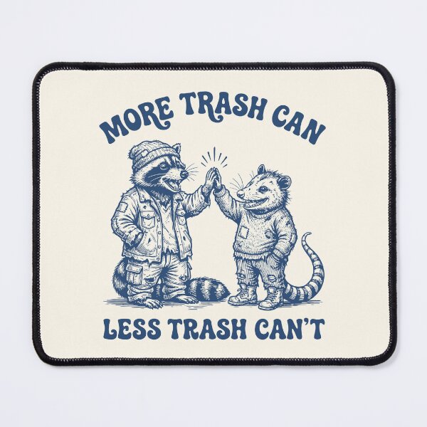 Item preview, More Trash Can Funny Raccoon Possum Retro designed and sold by Y-Vibes.