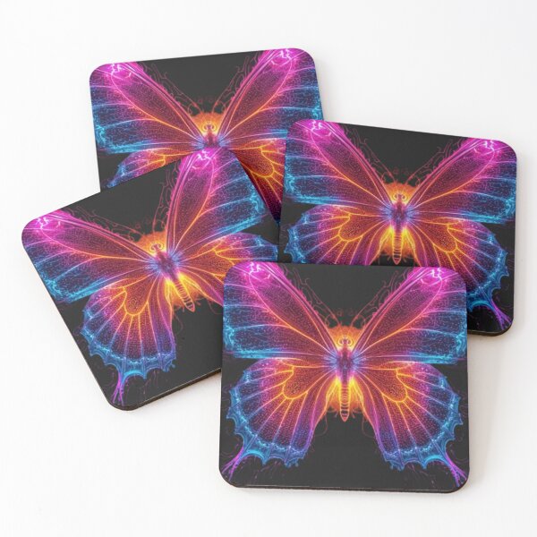 Item preview, Neon Butterfly – Fractal Wing Glow designed and sold by mari0n980.