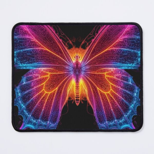 Item preview, Neon Butterfly – Fractal Wing Glow designed and sold by mari0n980.