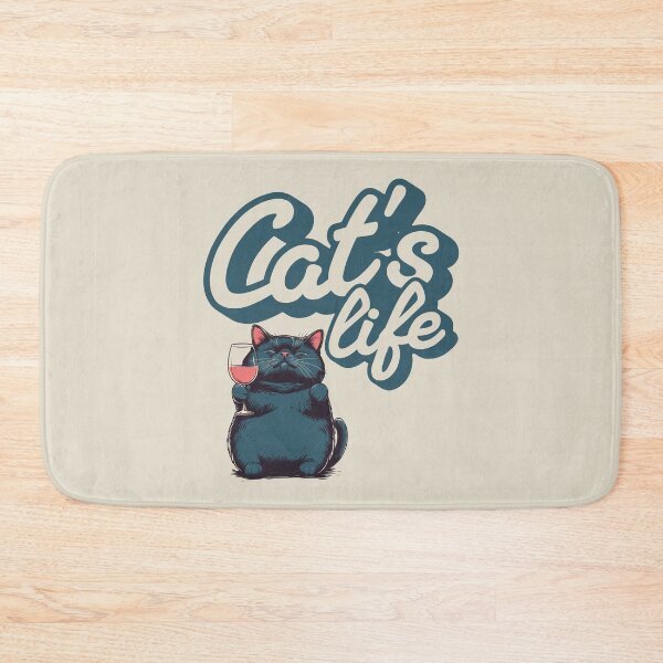 Item preview, Cat with Wine Glass Vintage Ukiyo Design designed and sold by OrenjiArtShop.