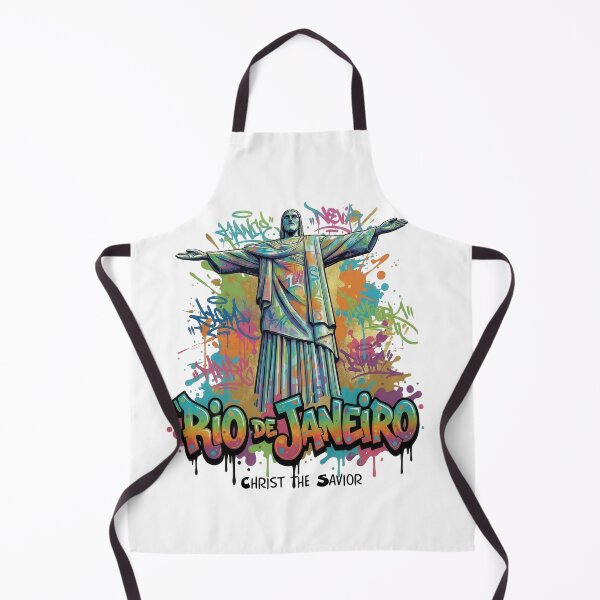 Item preview, Christ the Redeemer - Guardian over Rio – Rio de Janeiro, Brazil - Vibrant Graffiti Design designed and sold by Earth Celebration Designs.