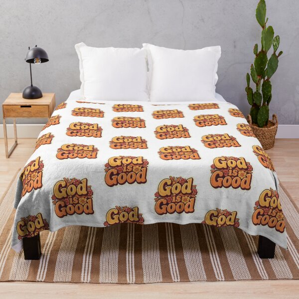 Item preview, God Is Good – Warm Aesthetic Retro Faith Sticker designed and sold by Illustrated Faith.