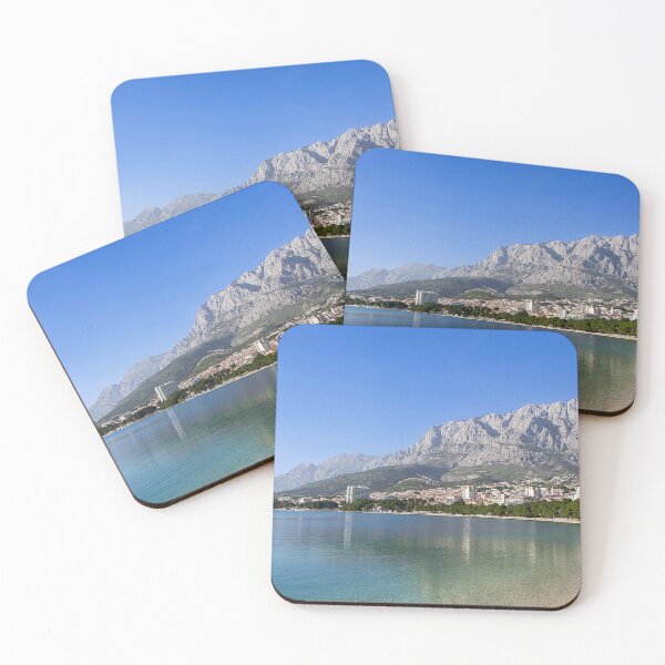 Item preview, Makarska Riviera Beach with Majestic Biokovo Mountains designed and sold by Bure-NS.