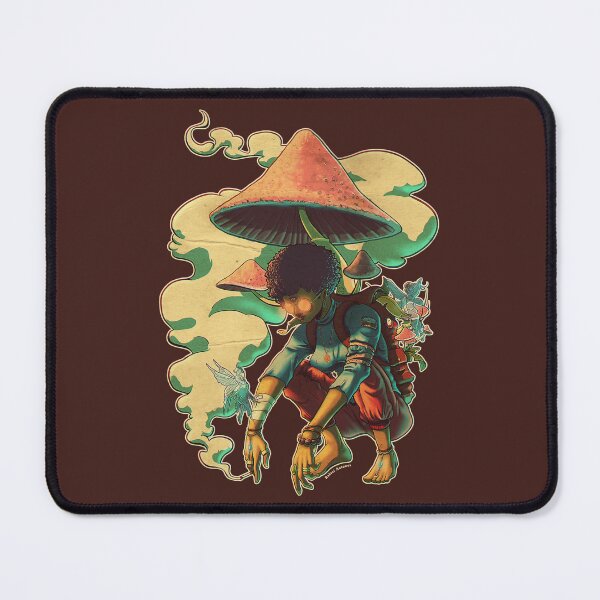 Item preview, Mushroom Spirit Traveler – Surreal Fantasy Illustration designed and sold by RafarteAntunes.