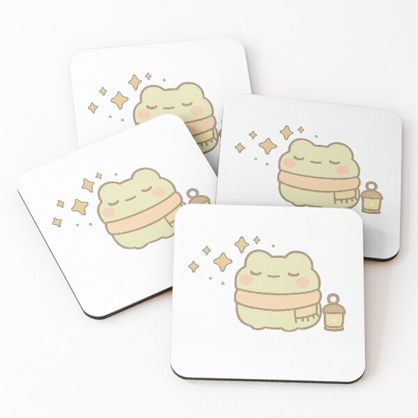 Item preview, Kawaii Mochi Starry Night Frog Sticker designed and sold by BluesSketchbook.
