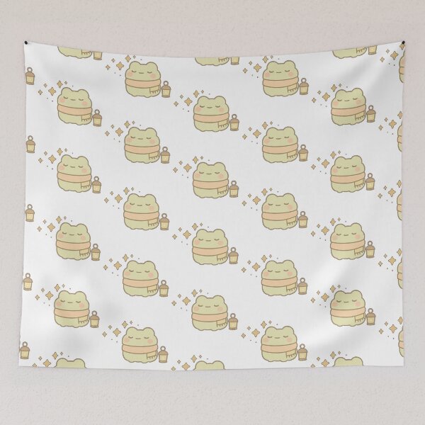 Item preview, Kawaii Mochi Starry Night Frog Sticker designed and sold by BluesSketchbook.