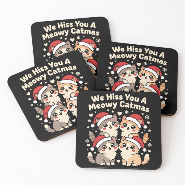 Item preview, Funny Cat Christmas Shirt We Hiss You A Meowy Catmas, festive kitty lover gift, holiday humor graphic tee designed and sold by saloui.