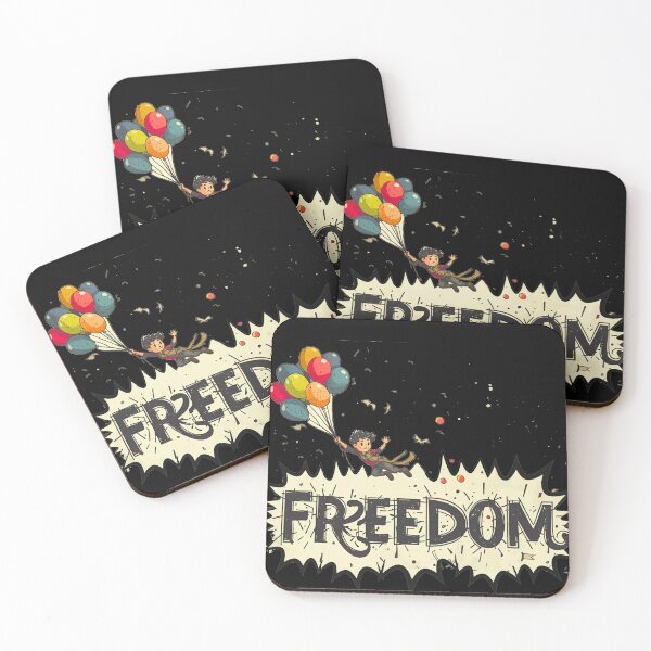 Item preview, Freedom - kid with balloons designed and sold by Stefrait-7.