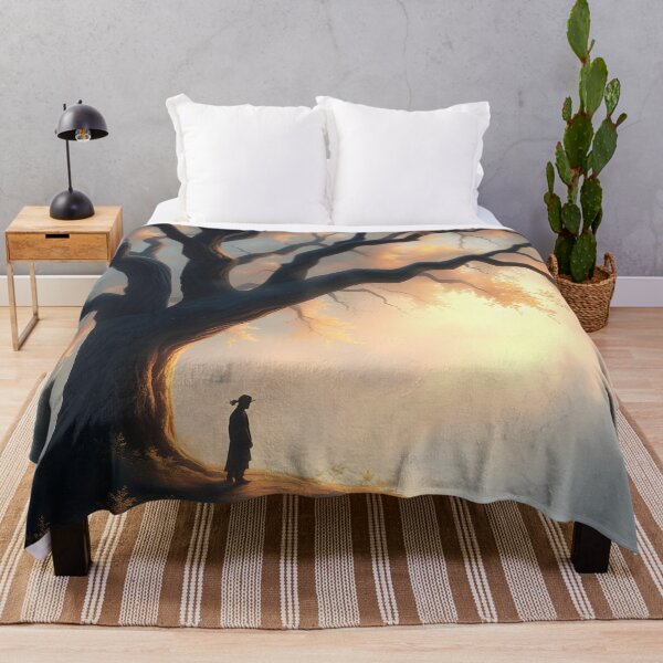 Item preview, This enchanting image depicts a lone figure standing at the edge of a shimmering designed and sold by medo306090.
