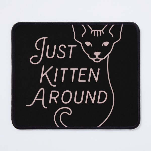 Item preview, Just Kitten Around Cute Cat Minimal Line Shirt designed and sold by WhiskerlyGfx.