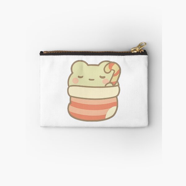 Item preview, Kawaii Mochi Christmas Stocking Frog Sticker designed and sold by BluesSketchbook.