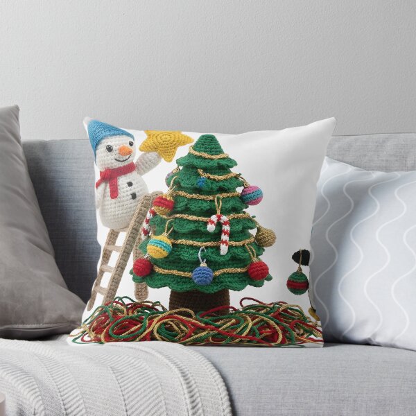 Item preview, Crochet Christmas Tree Decorating - Cute Amigurumi Snowmen and Penguins designed and sold by TANKLI.