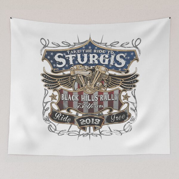Item preview, Sturgis Black Hills Rally 73 Years Ride Free designed and sold by CharlieDesings.