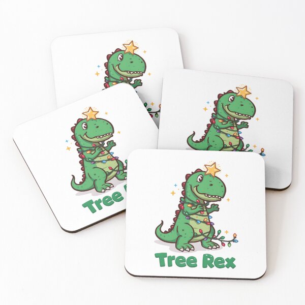 Item preview, Tree Rex – Funny T-Rex Tangled in Christmas Lights Design designed and sold by gavinroyal.