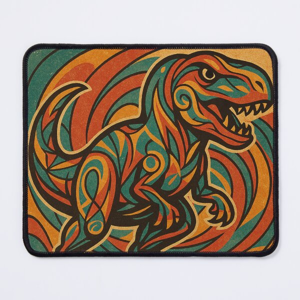 Item preview, Art Deco Style Dinosaur in Vintage Colors designed and sold by JonelleTshirts.