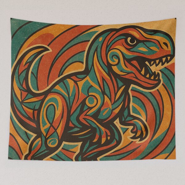 Item preview, Art Deco Style Dinosaur in Vintage Colors designed and sold by JonelleTshirts.