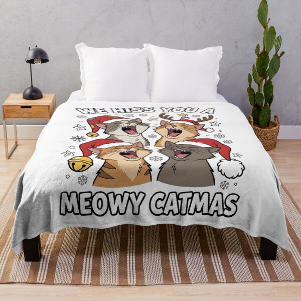 Item preview, Cute Christmas Cat Lover Tee We Hiss You A Meowy Catmas, funny holiday cat gift, meowy catmas graphic tee designed and sold by saloui.