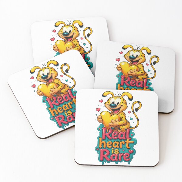 Item preview, Real Heart is Rare – Marsupilami Inspired Pop Art Design designed and sold by MarsupilamiFans.