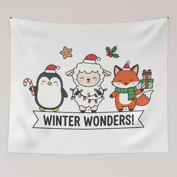 Item preview, Kawaii Winter Wonders Animal Trio designed and sold by Ekracreatives.