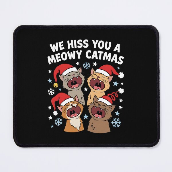Item preview, Cool Holiday Cat Shirt We Hiss You A Meowy Catmas, cat lover Christmas gift, festive kitty humor graphic tee designed and sold by saloui.