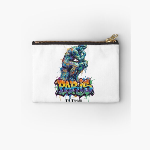 Item preview, The Thinker – Rodin's timeless gesture – Vibrant Graffiti Design designed and sold by Earth Celebration Designs.