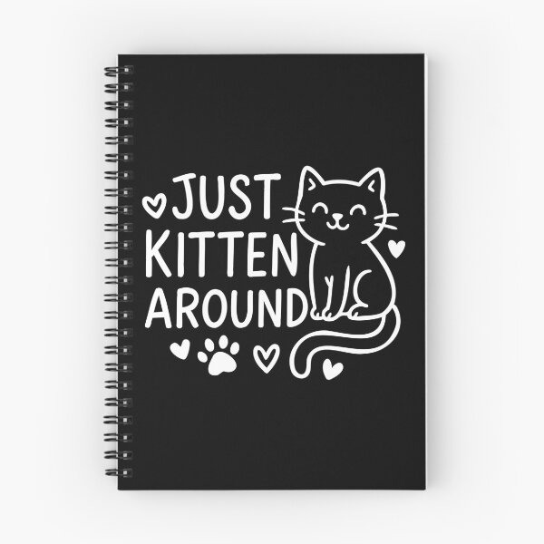 Item preview, Just Kitten Around Soft Hearts Cat Quote Shirt designed and sold by WhiskerlyGfx.