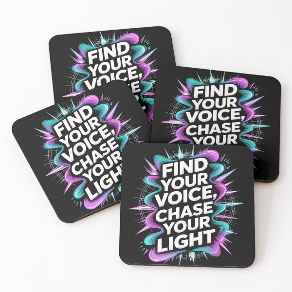 Item preview, Find Your Voice, Chase Your Light Quote On designed and sold by DesigntshirtWB.
