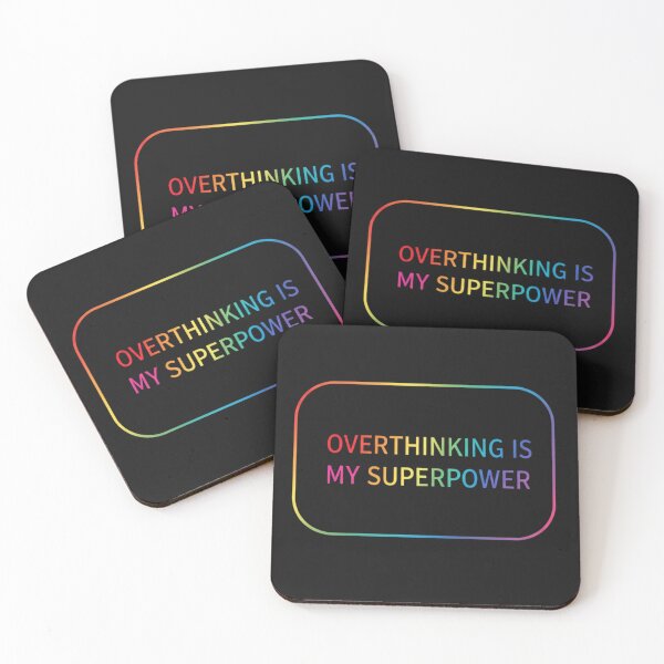 Item preview, Overthinking is my Superpower Design designed and sold by yeahitwasme.