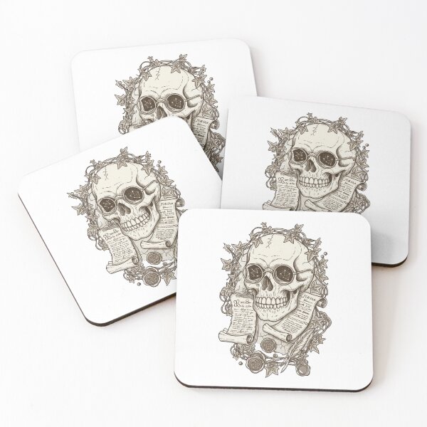 Item preview, dark academia skull designed and sold by All-N-All-2.