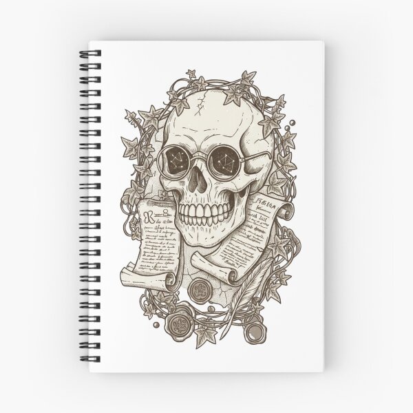 Item preview, dark academia skull designed and sold by All-N-All-2.