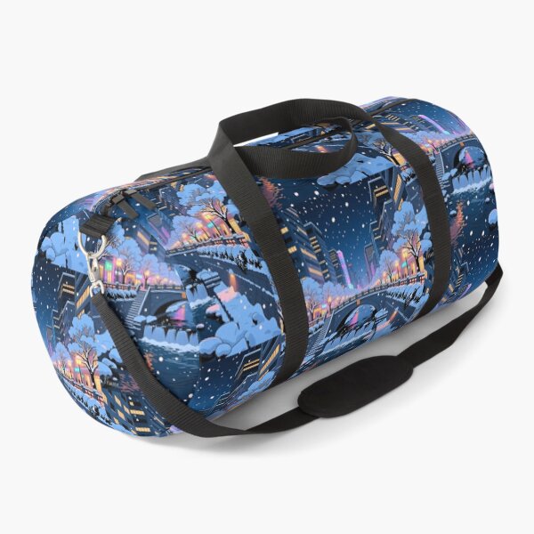 Item preview, Cheonggyecheon Winter Lights – 3D Comic Snowy Night Scene,   designed and sold by PaintMeWorld.