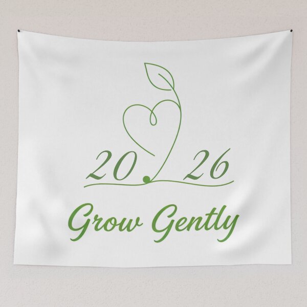 Item preview, Grow Gently | Minimalist Green Seed Design | Cottagecore Line Art Growth designed and sold by ArtSpark Studio.