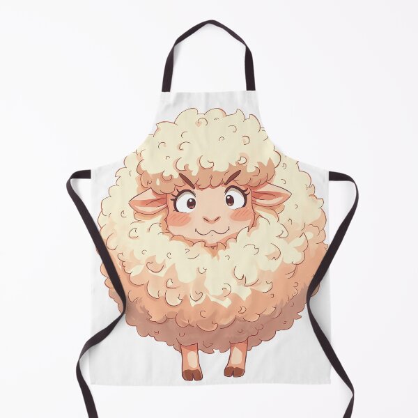 Item preview, Shy Fluffy Sheep – Cute Soft Pastel Illustration designed and sold by designlabhome.