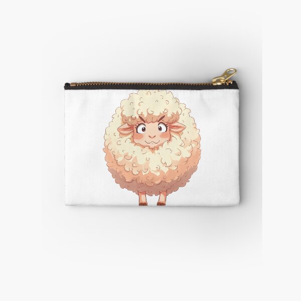 Item preview, Shy Fluffy Sheep – Cute Soft Pastel Illustration designed and sold by designlabhome.
