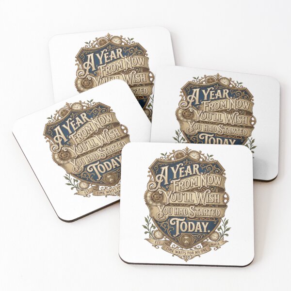 Item preview, A year from now You'll wish you had started today designed and sold by Funktastic Designs.