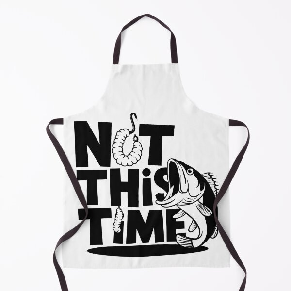 Item preview, Not This Time Funny Fishing Shirt – Fish and Worm Cartoon Hook Escape Design designed and sold by SplashPixel.