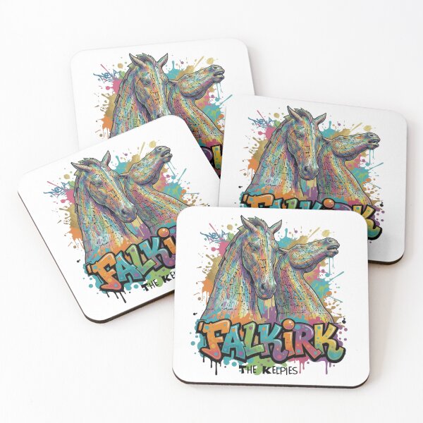 Item preview, The Kelpies – Steel Giants of Scotland - Vibrant Graffiti Design designed and sold by Earth Celebration Designs.