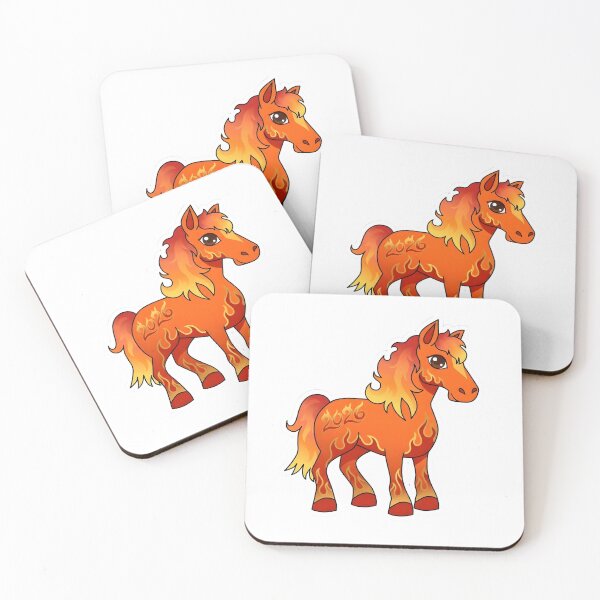 Item preview, Year of the Horse 2026 Cute Fire Horse - Kawaii Chinese New Year Baby designed and sold by Abdeelol.