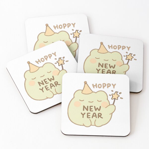 Item preview, Kawaii Mochi New Year Frog Sticker designed and sold by BluesSketchbook.